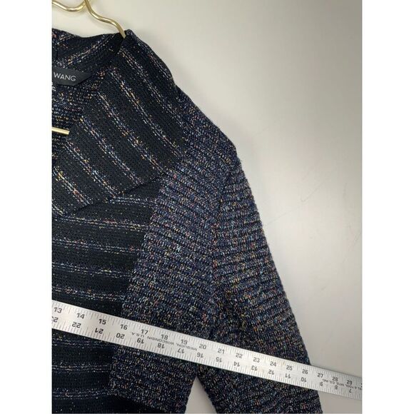 Ming Wang Womens Knit Button Front Long Cardigan Sweater Black Small - Picture 5 of 8